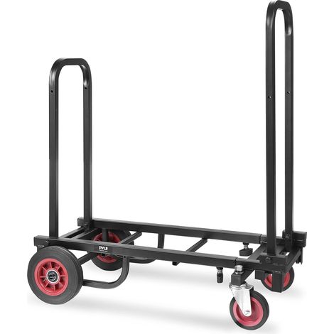 Pyle Carrello con Ruote Portatutto, Carrello Portapacchi Pieghevole e Robusto 8-in-1, Carrello Portapacchi con Ruote R-Trac, Espandibile da 64,14 cm a 102,24 cm, PKEQ38 (1/5)