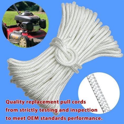 Cordon de Traction 10 m x 4,0 mm pour Tondeuse à Gazon, Tronçonneuse (1/4)
