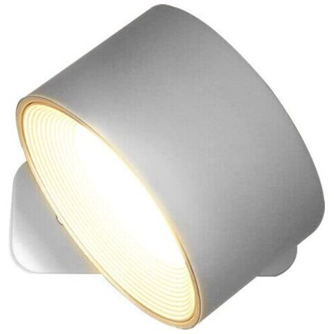 Lampe LED, avec support de chargement USB, 2000mAh, 3 modes d'éclairage, Blanc (1/5)