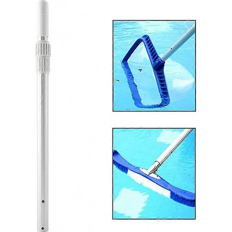 Perche télescopique en aluminium pour le nettoyage de piscine avec long manche (1/5)