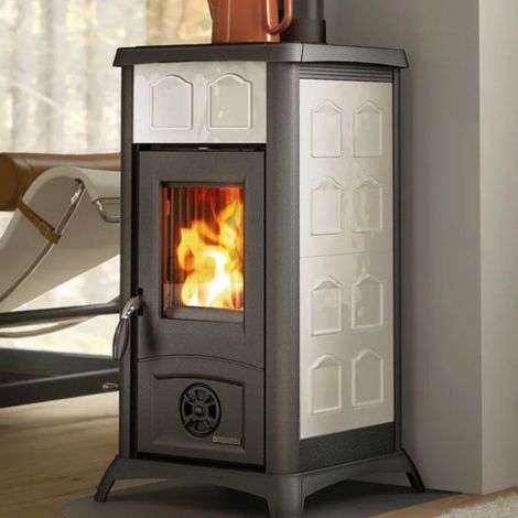 STUFA LEGNA 7 KW GEMMA 16 CER PANNA V6 (1/5)