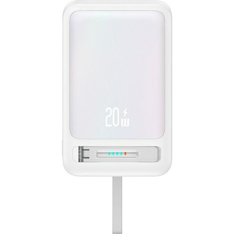Powerbank 10000mAh USAMS Magnetisch Kabellos Weiß (1/5)