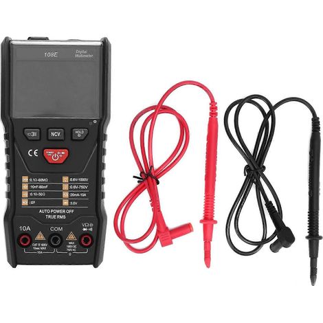 108E Digitalmultimeter, Ein-Tasten-Messung, robust, True-RMS-Messung, hochpräzise, Amperemeter, Voltmeter (1/4)