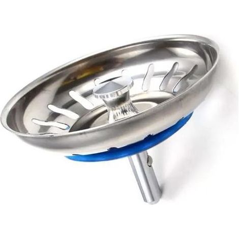 Bouchon Évier Cuisine Filtre avec Goupille Réglable - Universel Cuisine Bouchon Évier, Panier Crépine Pop-Up, Inoxydable, Compatible Lave-Vaisselle (80mm) (1/4)