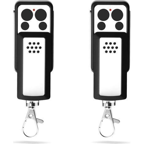 Lot de 2 Télécommandes de Portail 433,92 MHz – Compatible avec 114253, OLD 104250, RED 104257, 104251, 104350 – 4 Canaux, Code Tournant, Design à Glissière – Piles Incluses (2PCS) (1/5)