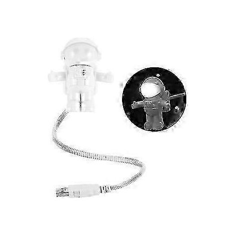 Mini lampe LED USB portable - Design astronaute dessin animé pour éclairage de bureau et de table de chevet