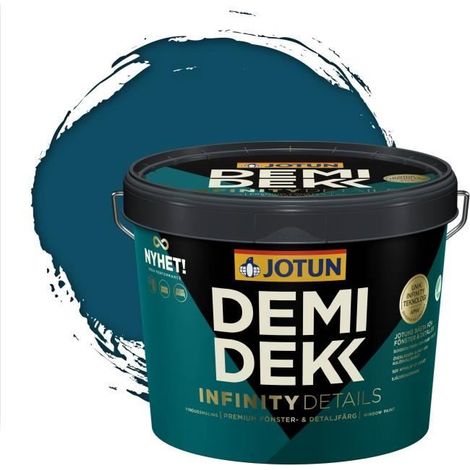 JOTUN - Peinture Bois, Lasure Opaque Satinée - RAL 5001 - Bleu Vert - 3L (1/2)