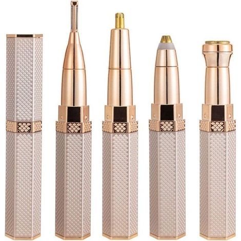 Rasoir électrique 4 en 1 - 4-en-1 - Rechargeable USB - Visage et corps - Rose (1/5)