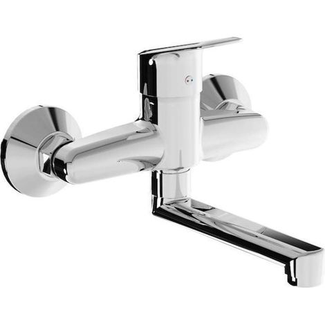 Jika Talas Trendy - Grifo de lavabo con caño giratorio, cromo H3112E70042201
