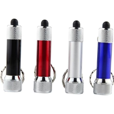 jojofuny 10pièces Lampe De Poche LED Portable Porte-clés Mini Lampe Torche pour Voyages Camping Randonnée