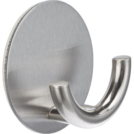 Wenko 4466190100 Gancio a Parete Rondo, Autoadesivi, 5,3 x 2,5 x 5,3 cm, Opaco (1/3)