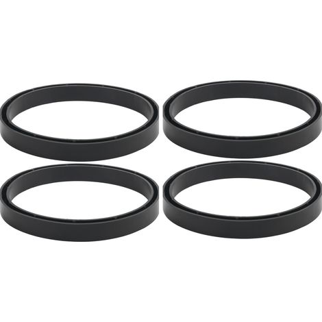 Lot de 4 supports de base pour bouteilles de propane, stabilisateurs universels pour bouteilles de 9 à 18 kg, compatibles avec les manomètres de barbecue à gaz, noir (1/5)