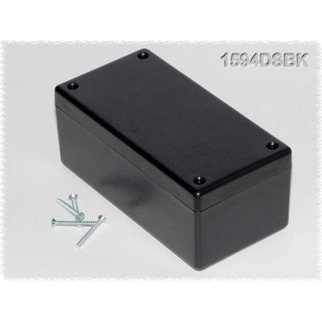 BOÎTIER UNIVERSEL HAMMOND ELECTRONICS 1594DSBK ABS NOIR 131 X 66 X 55 1 PC(S)