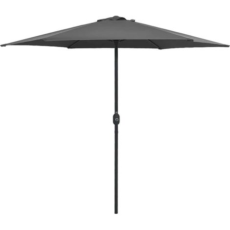 vidaXL Sombrilla de jardín palo de aluminio gris antracita 270x246 cm (1/5)