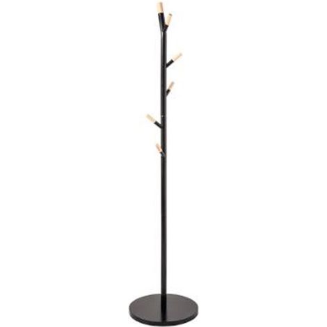 Porte-Manteau Métal 6 Tiges "Carry" 175cm Noir (1/2)