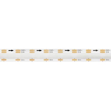 Striscia Led CobDigitale Spi Rgb 24v 14w/m 20px/m Ip67 5m Dg360070-7853