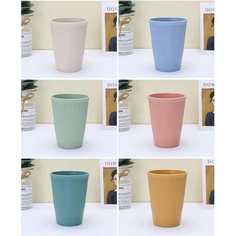 Gobelet plastique reutilisable,Tasse de incassable en polypropylène sain pour adultes et enfants,passe au micro-ondes (1/4)
