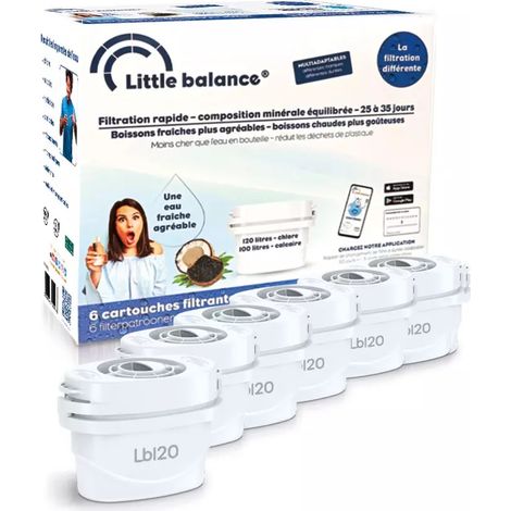 confezione da 6 cartucce Maxtra per caraffa - 8589 - Little Balance