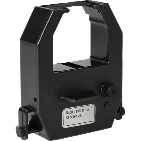 vhbw Ribbon Cartridge compatible with Amano PIX-15, PIX-28, PIX-55, PIX-200, PIX-3000, PIX-3000x, PIX-3100 TCX-21, TCX-22 Dot Matrix, Receipt Printer - Black Ink Ribbon