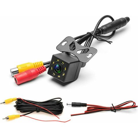 RETROCAMERA PER AUTO 8 LED, TELECAMERA RETROMARCIA IMPERMEABILE VISIONE NOTTURNA, TELECAMERA PARCHEGGIO AMPIA VISIONE - DISCORAMA® (1/4)