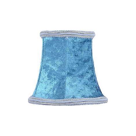 Abat-jour en tissu bleu pour lampe murale - Accessoire de décoration intérieure (1/5)