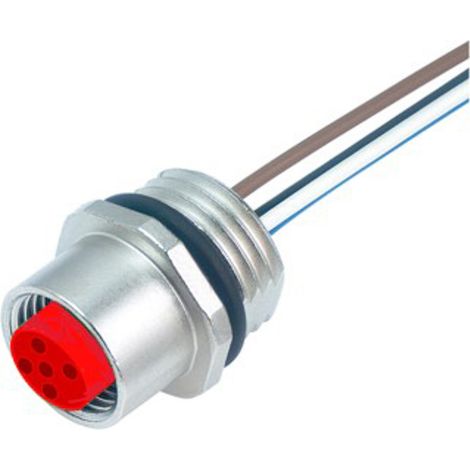 Connecteur industriel pré-câblé RS PRO 4 conducteurs , M12 Femelle, 200mm ( Prix pour 1 )