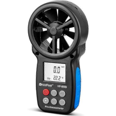 Station météo Bluetooth portable - Surveillance de la vitesse du vent et de la température, adaptée aux activités sportives et à la maintenance des systèmes de chauffage, ventilation et climatisation, (1/5)