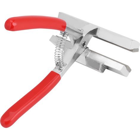 Agrafeuse pour toile huilée, largeur de la buse 12 cm, pince large à poignée rouge (1/5)