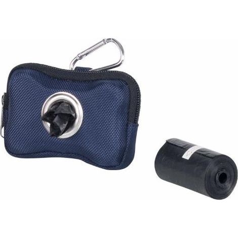 Nobby TidyUp Kotbeutelspender HARDY blau 10x3x7cm incl. 2 Rollen á 15 Beutel