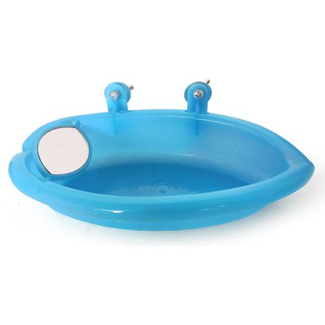 Petite baignoire perroquet jouet miroir baignoire avec miroir adapté à l'oiseau pivoine peau de tigre peut être fixé(miroir double) (1/4)