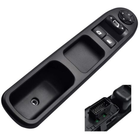 6554.QC Levé Vitre 207 Avant Gauche Drive CÔTÉ Vitre Électrique Interrupteur Principal,Interrupteur Commande de Leve Vitre pour Peugeot 207 (6554QC) (1/5)