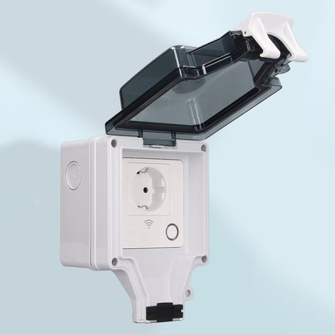 Prise extérieure étanche intelligente WiFi IP66, type 86, résistante à la pluie, 16 A, 110-250 V, style européen SNW-SR (1/5)