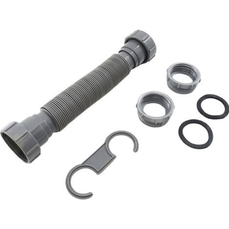 Kit plomberie cuisine et salle de bain, kit drain évier réglable sous évier, installation facile et complète (1/4)