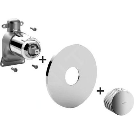 Paffoni Jo - Mitigeur de douche encastré, chrome JOBOX010CR (1/2)