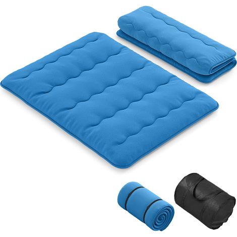 COSTWAY King Size Japanese Floor Mattress Futon Mattress 200x150x10cm-Navy
