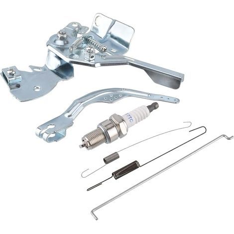 Juego de palanca de control del acelerador, brazo regulador, varilla de enlace y muelle de retorno para motor Honda GX200 GX160 GX140 5.5HP 6.5HP con bujía (1/5)
