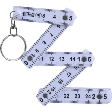 Règle pliante multifonction, porte-clés, format de poche, mètre (1/5)