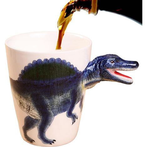 Mug en céramique 3D, 400 ml, motif animal 3D - Mug à café original pour femme, idéal pour le thé, le lait ou le café du matin. (1/5)