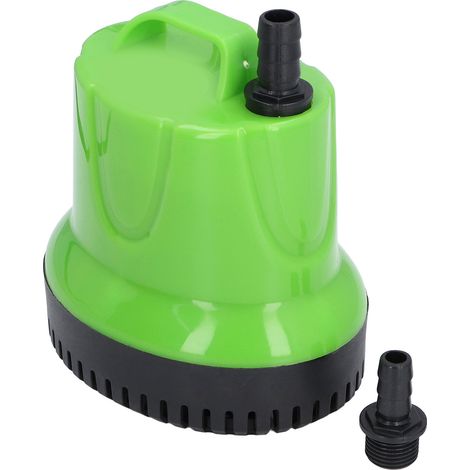 Pompe immergée 25W débit 1200L/H 317GPH refoulement 16/19mm aspiration par le bas pour bassin aquarium fontaine prise UE 220-240V (1/5)