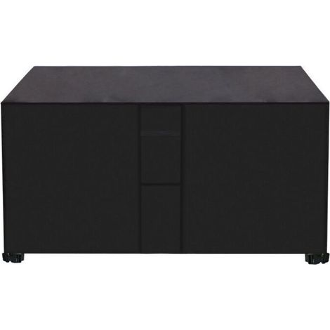 Schutzhülle aus 420D Oxford-Gewebe für Gartenmöbel – wasserdichte Schutzplane mit Seil- und Schnallenverschluss – Schwarz, 205 x 104 x 71 cm (1/5)