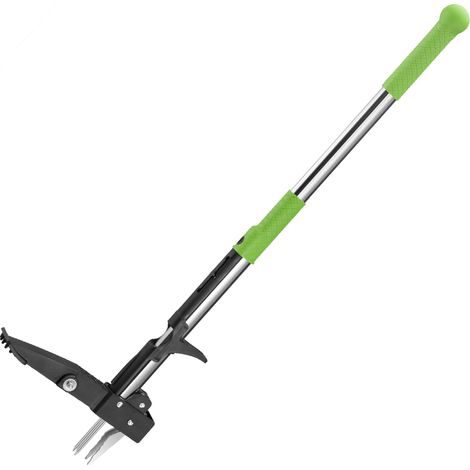 Estrattore per Erbacce con Artigli e Pedale Acciaio Inox per Giardino Fai da Te