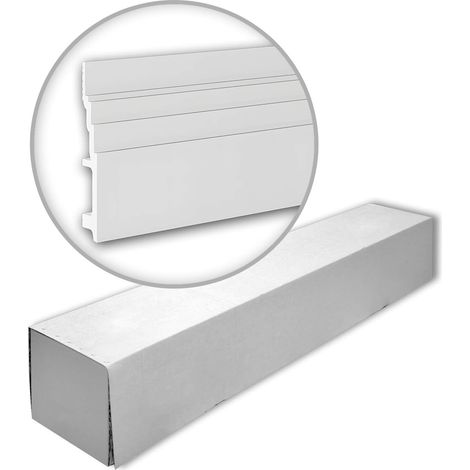 Profhome 653802-box 1 caja 8 piezas Zócalo Rodapié diseño moderno  16 m (1/5)