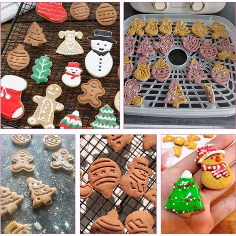 8-teiliges Weihnachtsplätzchen-Ausstechformen-Set aus Kunststoff, Keksformen für Kinder, Ausstechform-Set für Schokolade und festliches Gebäck (1/5)