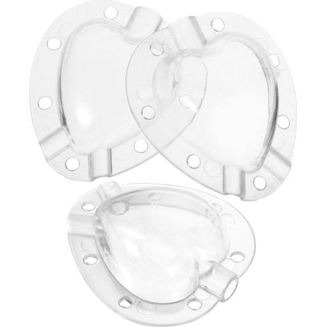 Moule Outil Créatif en Plastique Réutilisable 3pcs Forme Cœur pour Façonnage de Fraises et Fruits pour Jardinage et Toutes Occasions 443.5cm (1/5)