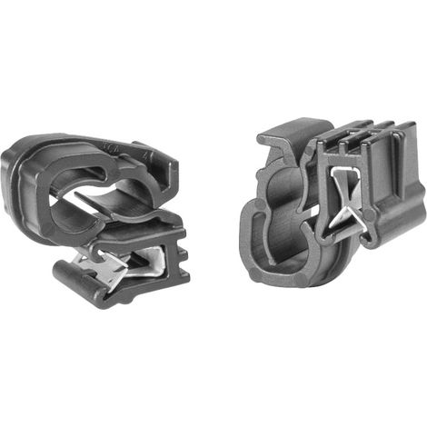 HellermannTyton EC1-3SPDHC6-7-PA66HSUV-BK Befestigungsclip steckbar 151-04010    Schwarz 1 St.