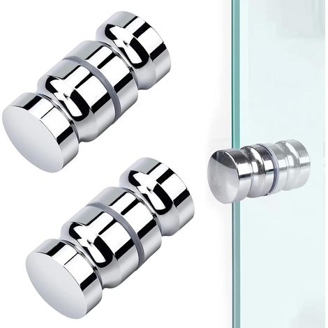 pezzi maniglie per porta doccia, pomello rotondo per porta doccia, pomello in vetro per porta doccia, maniglia per porta doccia scorrevole, per cucina, bagno (1/5)