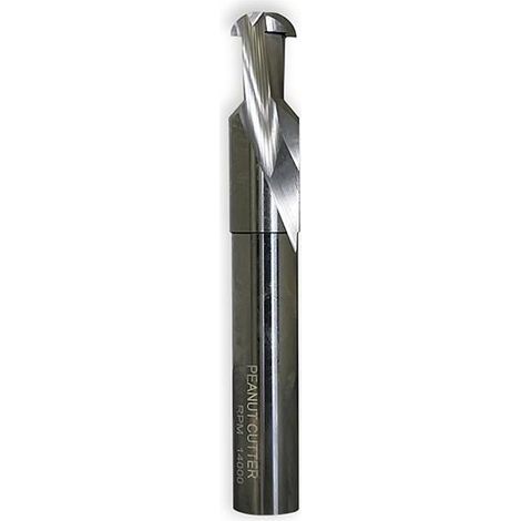 fresa peanut cutter. diámetro 12mm. vástago cilíndrico liso. rpm 14000
