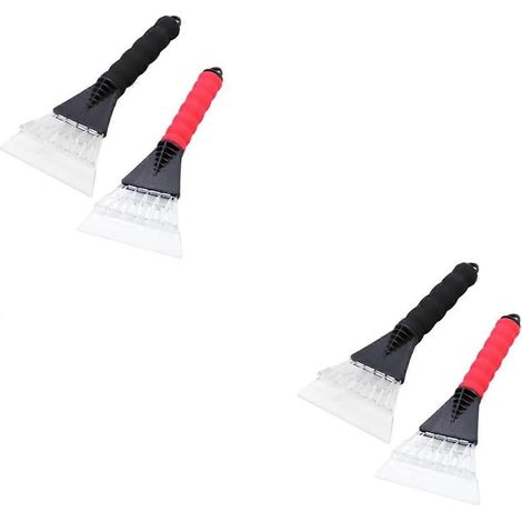 Lot de 4 gants en plastique pour chasse-neige, lame à neige pour voiture, grattoir à pare-brise en caoutchouc, souffleur à glace, grattoir à neige (1/5)