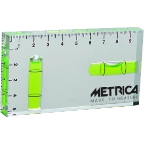 Mini livella trasparente 100x50mm - METRICA - 33036