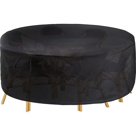 Round table cover 200x94cm – Weather-resistant Oxford fabric – UV protection and windproof – Easy to clean (1/5)
